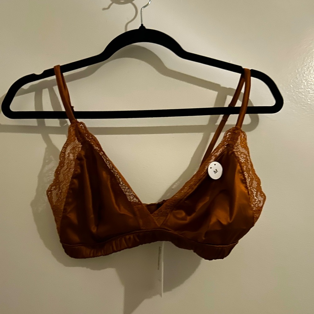BRAND NEW satin lace bralette